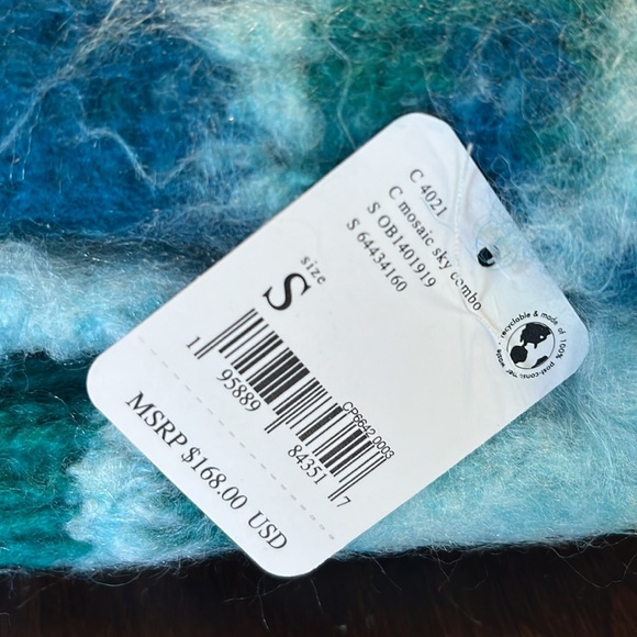 Free People Lily Pullover Sweater in Mosaic Sky Combo Size S NWT - Picture 13 of 13